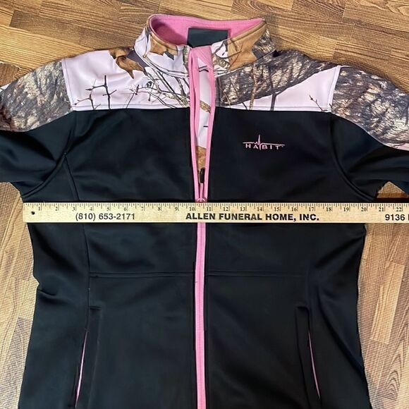Habit woman soft shell  jacket camouflage Black/pink size S - Picture 6 of 8